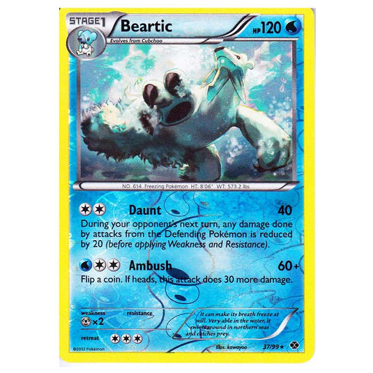 Pokemon - Black & White - Next Destinies - (Reverse Holo) Beartic 37/99