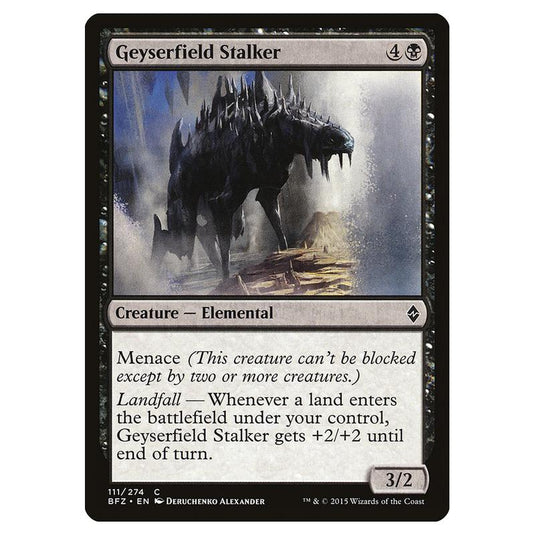 Magic The Gathering - Battle For Zendikar - Geyserfield Stalker - 111/274