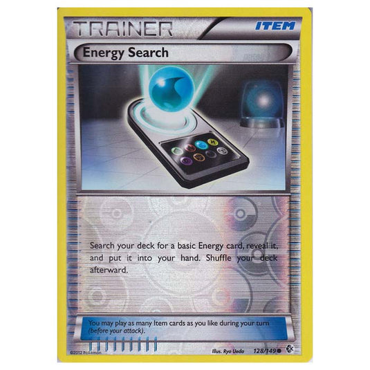 Pokemon - Black & White - Boundaries Crossed (Reverse Holo) - Energy Search 128/149