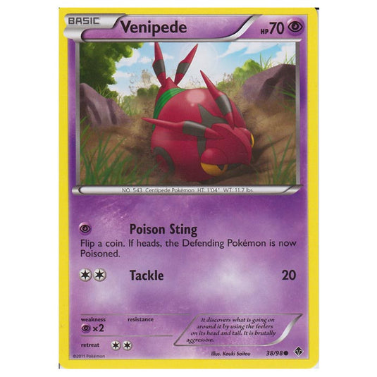 Pokemon - Black & White - Emerging Powers - Venipede 38/98