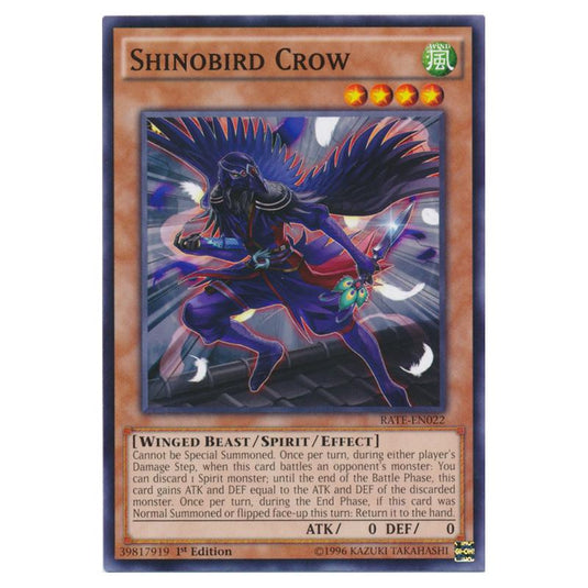 Yu-Gi-Oh! - Raging Tempest - Shinobird Crow (Common) RATE-EN022