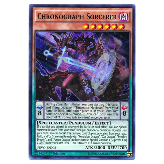 Yu-Gi-Oh! - Pendulum Evolution - Chronograph Sorcerer (Ultra Rare) PEVO-EN002