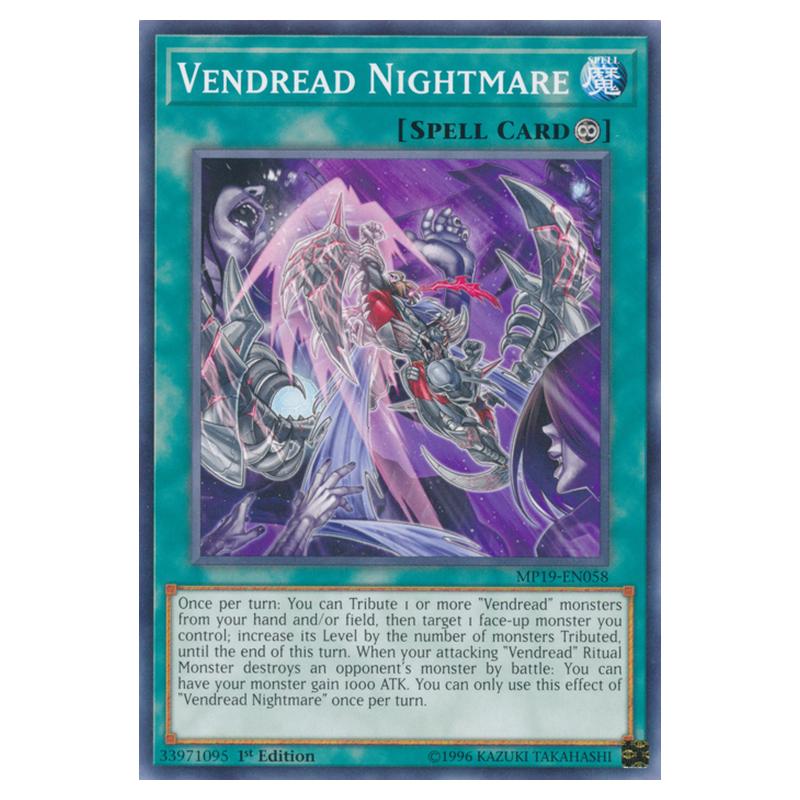 Yu-Gi-Oh! Carta Vendread Anima – MP19-EN056 – Comune – 1a Edizione – Da Gold Sarcophagus Tin Mega Pack 2019