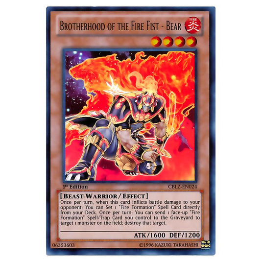 Yu-Gi-Oh! - Cosmo Blazer - Brotherhood of the Fire Fist - Bear (Ultra Rare) CBLZ-EN024