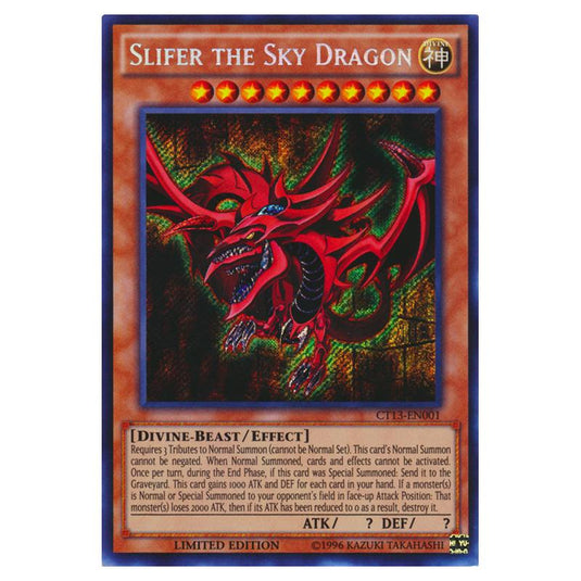 Yu-Gi-Oh! - 2016 Mega-Tins - Slifer the Sky Dragon (Secret Rare) CT13-EN001