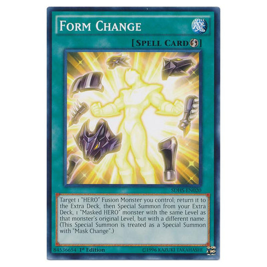 Yu-Gi-Oh! - HERO Strike Structure Deck - Form Change (Common) SDHS-EN020