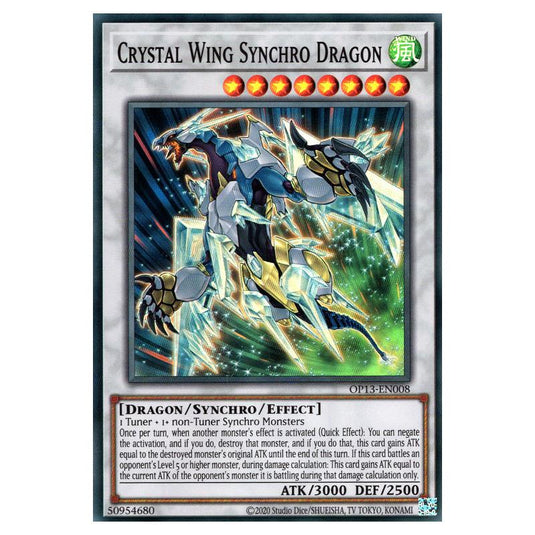 Yu-Gi-Oh! - OTS Tournament Pack 13 - Crystal Wing Synchro Dragon (Super Rare) OP13-EN008