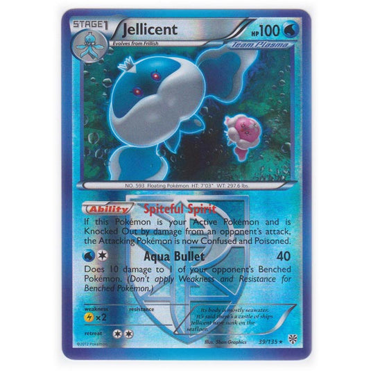 Pokemon - Black & White - Plasma Storm (Reverse Holo) - Jellicent - 39/135