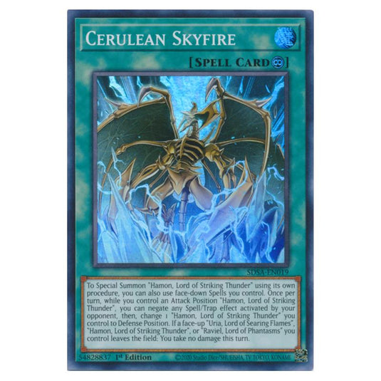 Yu-Gi-Oh! - Structure Deck - Sacred Beasts - Cerulean Skyfire (Super Rare) SDSA-EN019