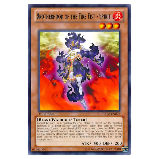 Yu-Gi-Oh! - Cosmo Blazer - Brotherhood of the Fire Fist - Spirit (Rare) CBLZ-EN098