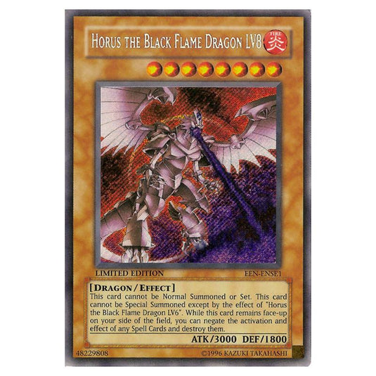 Yu-Gi-Oh! - Elemental Energy - Special Edition - Horus the Black Flame Dragon LV8 (Secret Rare) EEN-ENSE1
