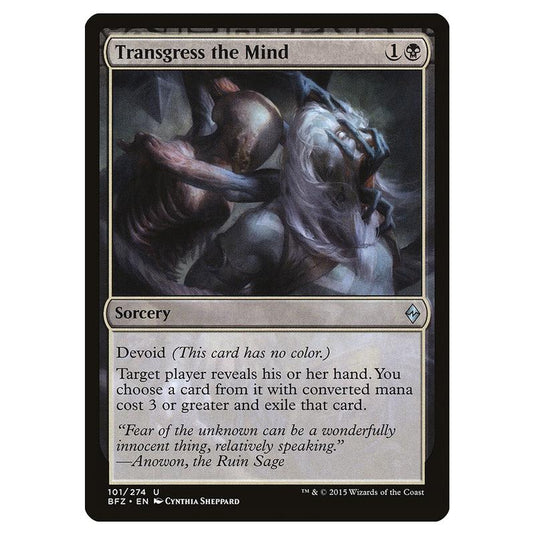 Magic The Gathering - Battle For Zendikar - Transgress The Mind - 101/274