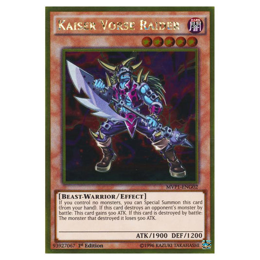 Yu-Gi-Oh! - Yu-Gi-Oh! The Dark Side of Dimensions Movie Pack - Gold Edition - Kaiser Vorse Raider (Gold Rare) MVP1-ENG02