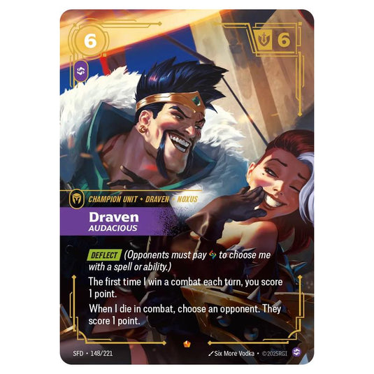 Riftbound: League of Legends TCG - Spiritforged - Draven - Audacious - 148/221