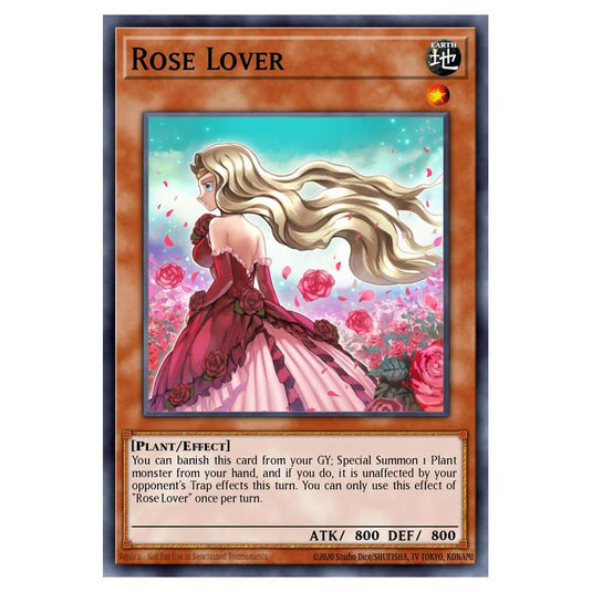 Yu-Gi-Oh! - Structure Deck - Beware of Traptrix - Rose Lover (Common) SDBT-EN015