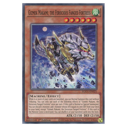 Yu-Gi-Oh! - Egyptian God Deck - Obelisk the Tormentor - Gizmek Makami, the Ferocious Fanged Fortress (Common) EGO1-EN021