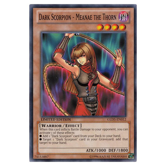 Yu-Gi-Oh! - Gold Series - Haunted Mine - Dark Scorpion - Meanae the Thorn (Common) GLD5-EN012