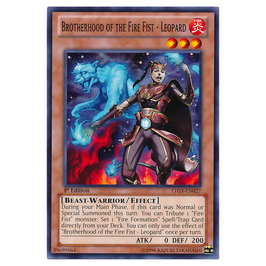 Yu-Gi-Oh! - Lord of the Tachyon Galaxy - Brotherhood of the Fire Fist - Leopard (Common) LTGY-EN027