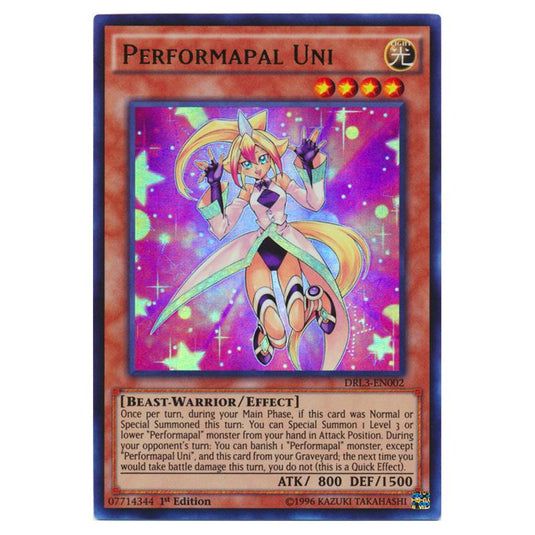 Yu-Gi-Oh! - Dragons of Legend - Unleashed - Performapal Uni (Ultra Rare) DRL3-EN002