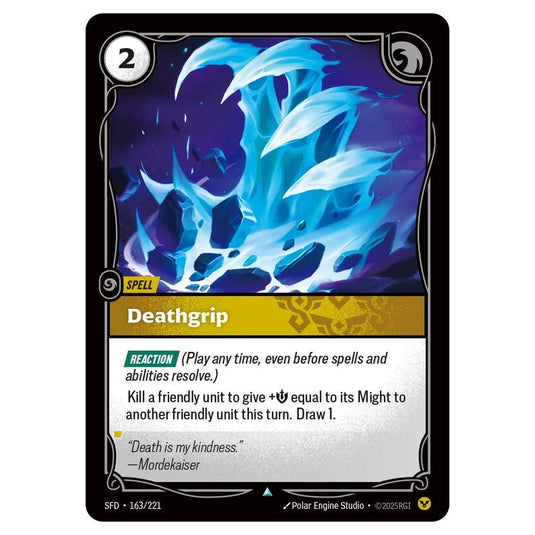 Riftbound: League of Legends TCG - Spiritforged - Deathgrip - 163/221