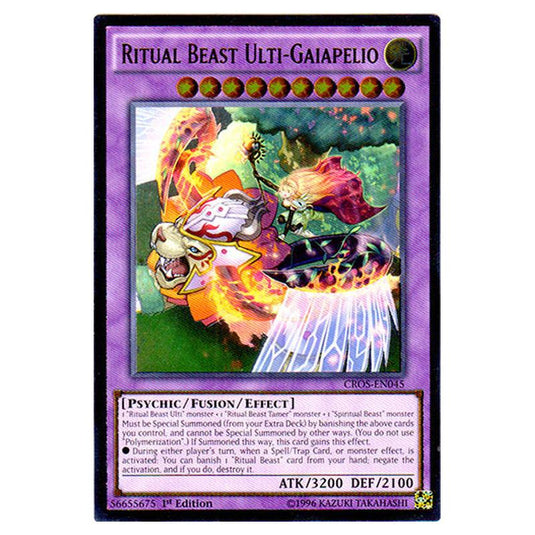 Yu-Gi-Oh! - Crossed Souls - Ritual Beast Ulti-Gaiapelio (Ultimate Rare) CROS-EN045