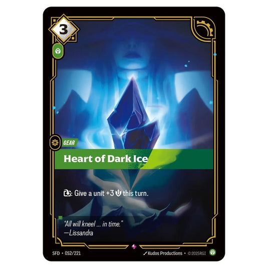 Riftbound: League of Legends TCG - Spiritforged - Heart of Dark Ice - 052/221