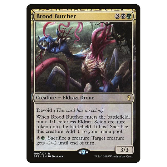 Magic The Gathering - Battle For Zendikar - Brood Butcher - 199/274