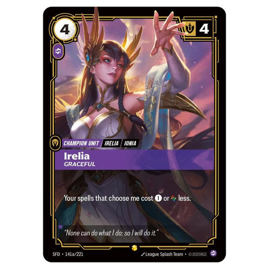 Riftbound: League of Legends TCG - Spiritforged - Irelia - Graceful - 141a/221