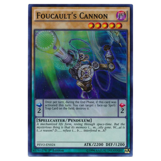 Yu-Gi-Oh! - Pendulum Evolution - Foucault's Cannon (Super Rare) PEVO-EN024