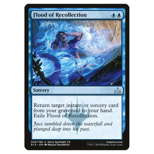 Magic The Gathering - Rivals Of Ixalan - Flood Of Recollection - 38/196 (Foil)