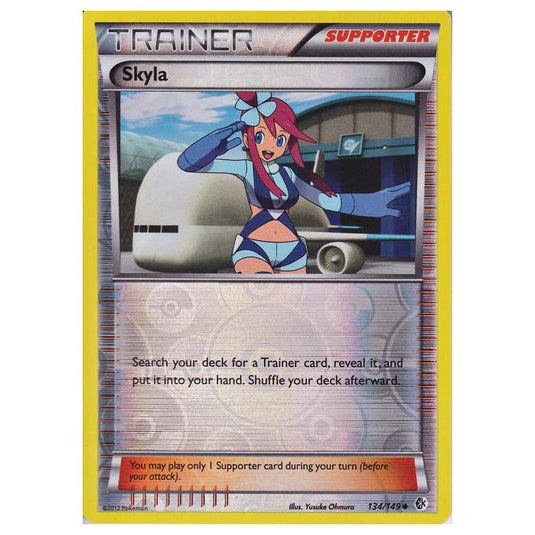 Pokemon - Black & White - Boundaries Crossed (Reverse Holo) - Skyla 134/149