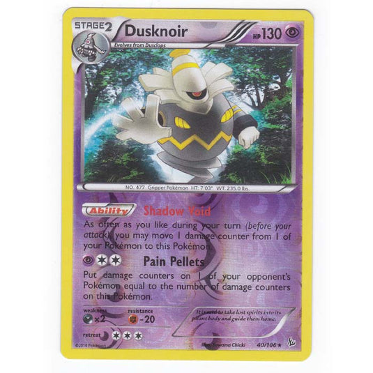 Pokemon - XY - Flashfire - (Reverse Holo) Dusknoir - 40/106