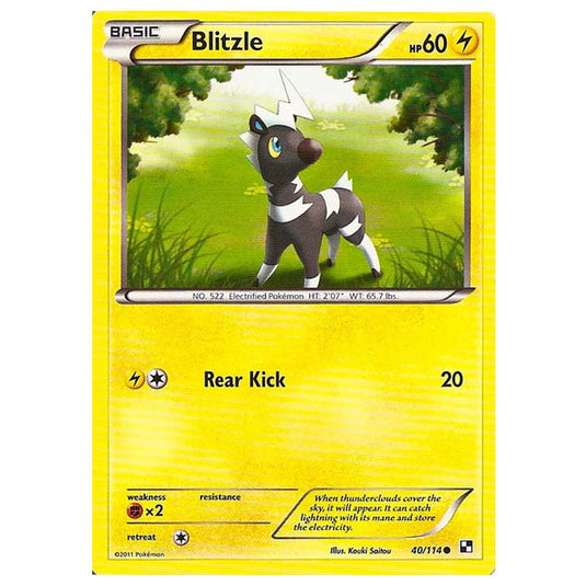 Pokemon - Black & White - Blitzle 40/114