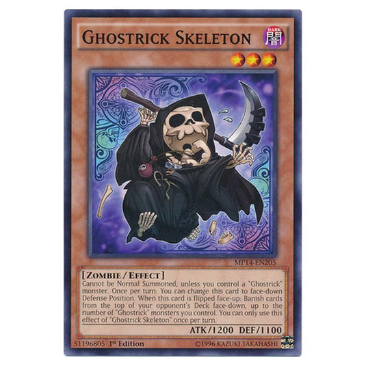 Yu-Gi-Oh! - 2014 Mega-Tin Mega Pack - Ghostrick Skeleton (Common) MP14-EN205