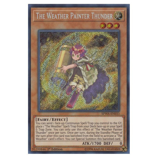 Yu-Gi-Oh! - Spirit Warriors - The Weather Painter Thunder (Secret Rare) SPWA-EN033