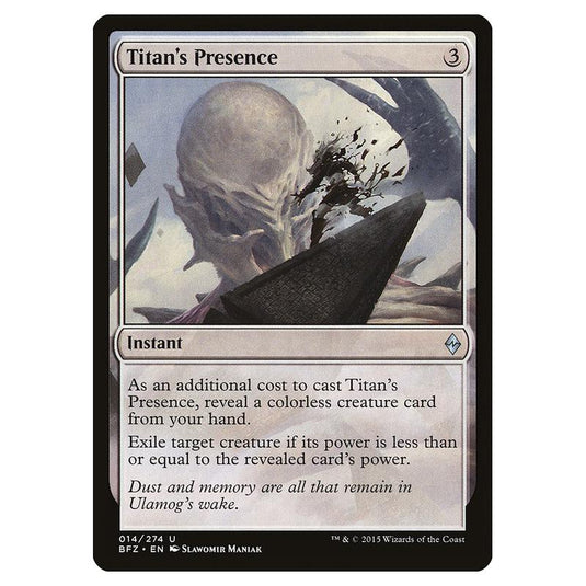Magic The Gathering - Battle For Zendikar - Titan's Presence - 14/274 (Foil)