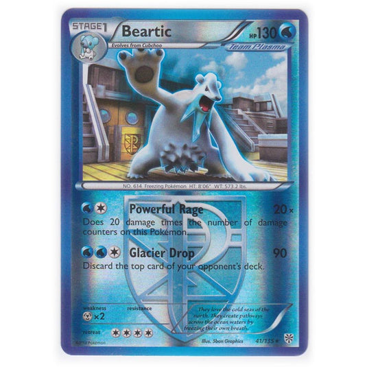 Pokemon - Black & White - Plasma Storm (Reverse Holo) - Beartic - 41/135