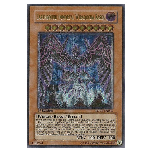 Yu-Gi-Oh! - Stardust Overdrive - Earthbound Immortal Wiraqocha Rasca (Ultimate Rare) SOVR-EN026