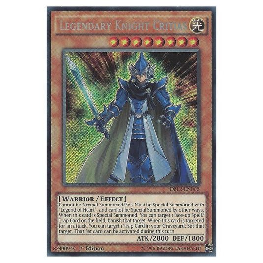 Yu-Gi-Oh! - Dragons of Legend 2 - Legendary Knight Critias (Secret Rare) DRL2-EN002