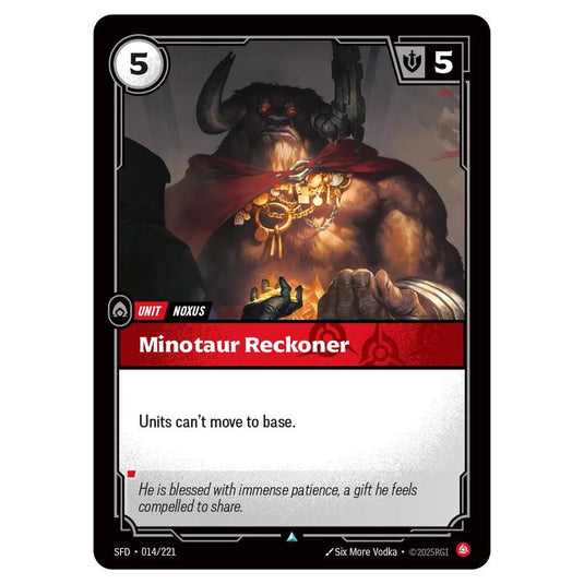 Riftbound: League of Legends TCG - Spiritforged - Minotaur Reckoner - 014/221