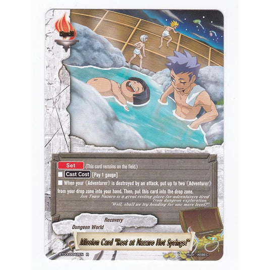 Future Card Buddyfight - Drums Adventures - Mission Card "Rest at Nozaro Hot Springs!" - 42/105