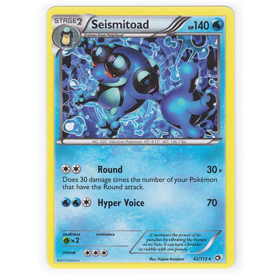 Pokemon - Black & White - Legendary Treasures - Seismitoad - 42/113