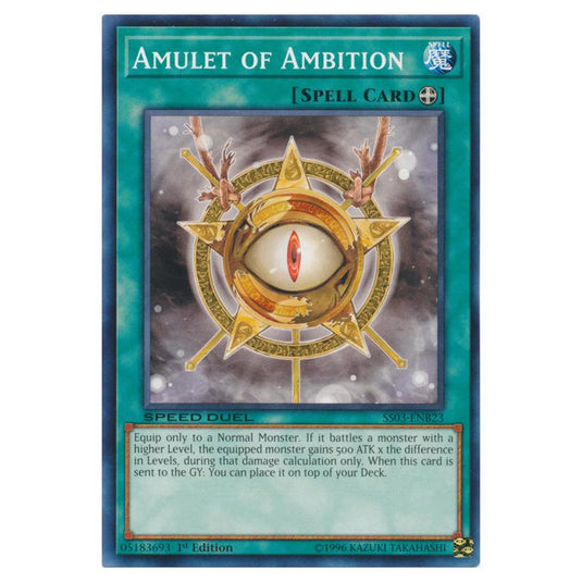 Yu-Gi-Oh! - Speed Duel Starter Decks - Ultimate Predators - Amulet of Ambition (Common) SS03-ENB23
