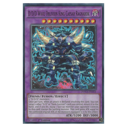 Yu-Gi-Oh! - Dimension of Chaos - D/D/D Wave Oblivion King Caesar Ragnarok (Super Rare) DOCS-EN044