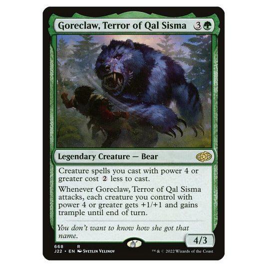 Magic the Gathering - Jumpstart 2022 - Goreclaw, Terror of Qal Sisma - 668/51