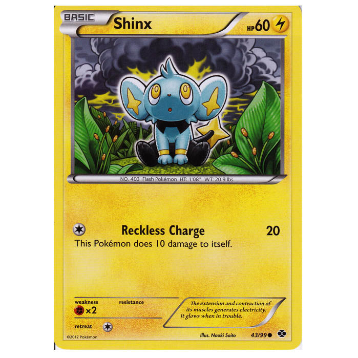 Pokemon - Black & White - Next Destinies - Shinx 43/99 Pokemon - Black & White - Next Destinies - Shinx 43/99