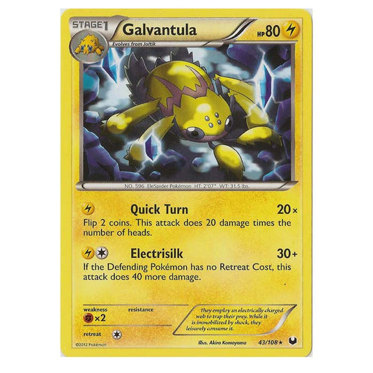 Pokemon - Black & White - Dark Explorers - Galvantula - 43/108