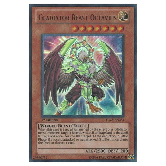 Yu-Gi-Oh! - Legendary Collection 2 - The Duel Academy Years Mega Pack - Gladiator Beast Octavius (Ultra Rare) LCGX-EN235