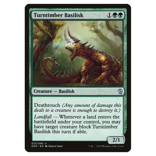 Magic the Gathering - Duel Decks: Zendikar vs. Eldrazi - Turntimber Basilisk - 25