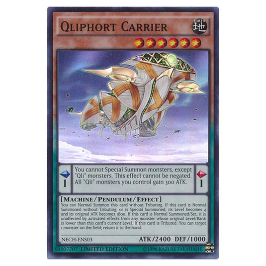 Yu-Gi-Oh! - The New Challengers - Super Edition - Qliphort Carrier (Super Rare) NECH-ENS03